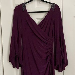Plum Ralph Lauren evening gown .